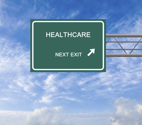 Road Sign to healthcare